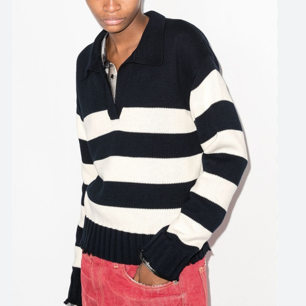 RTA distressed striped jumper sweater Size Small